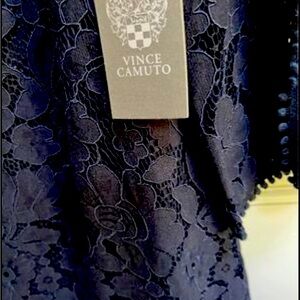 New W Tags‼️ Vince Camuto (sz8) Navy lace dress w bell sleeves